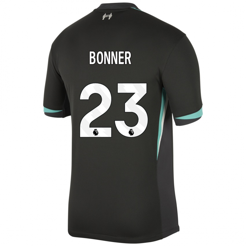 Kinderen Gemma Bonner #23 Zwart Antraciet Wit Uitshirt Uittenue 2024/25 T-Shirt