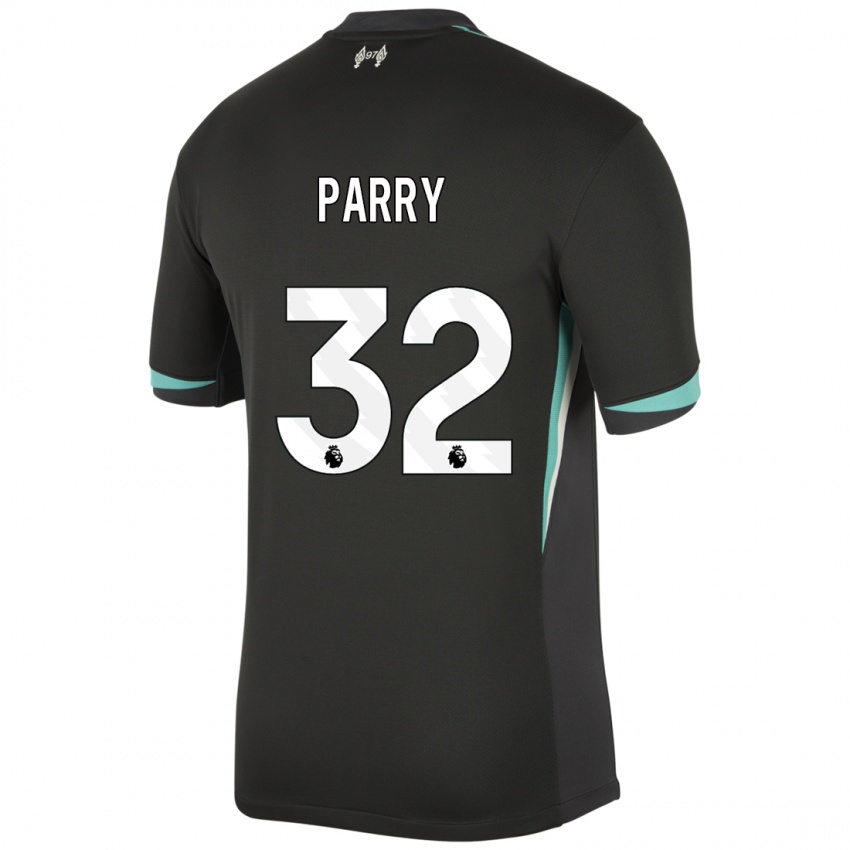 Kinderen Lucy Parry #32 Zwart Antraciet Wit Uitshirt Uittenue 2024/25 T-Shirt