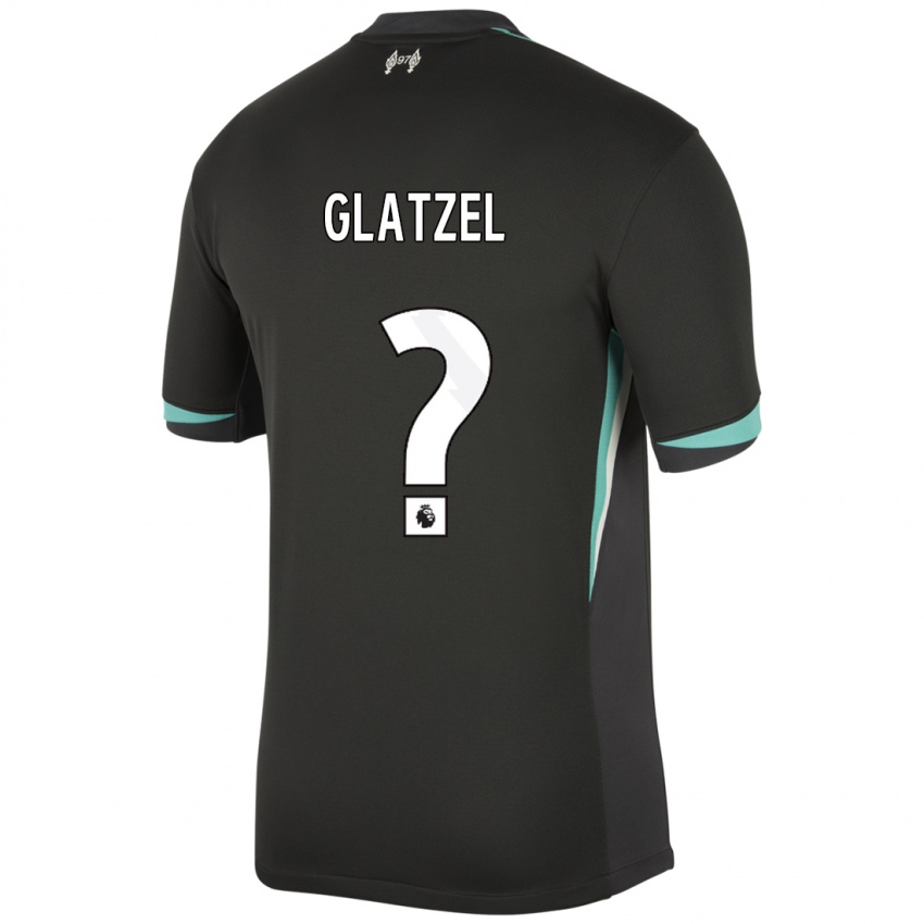 Kinderen Paul Glatzel #0 Zwart Antraciet Wit Uitshirt Uittenue 2024/25 T-Shirt