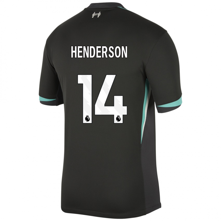 Kinderen Henderson #14 Zwart Antraciet Wit Uitshirt Uittenue 2024/25 T-Shirt