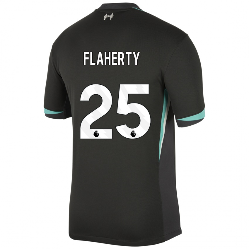 Kinderen Gilly Flaherty #25 Zwart Antraciet Wit Uitshirt Uittenue 2024/25 T-Shirt