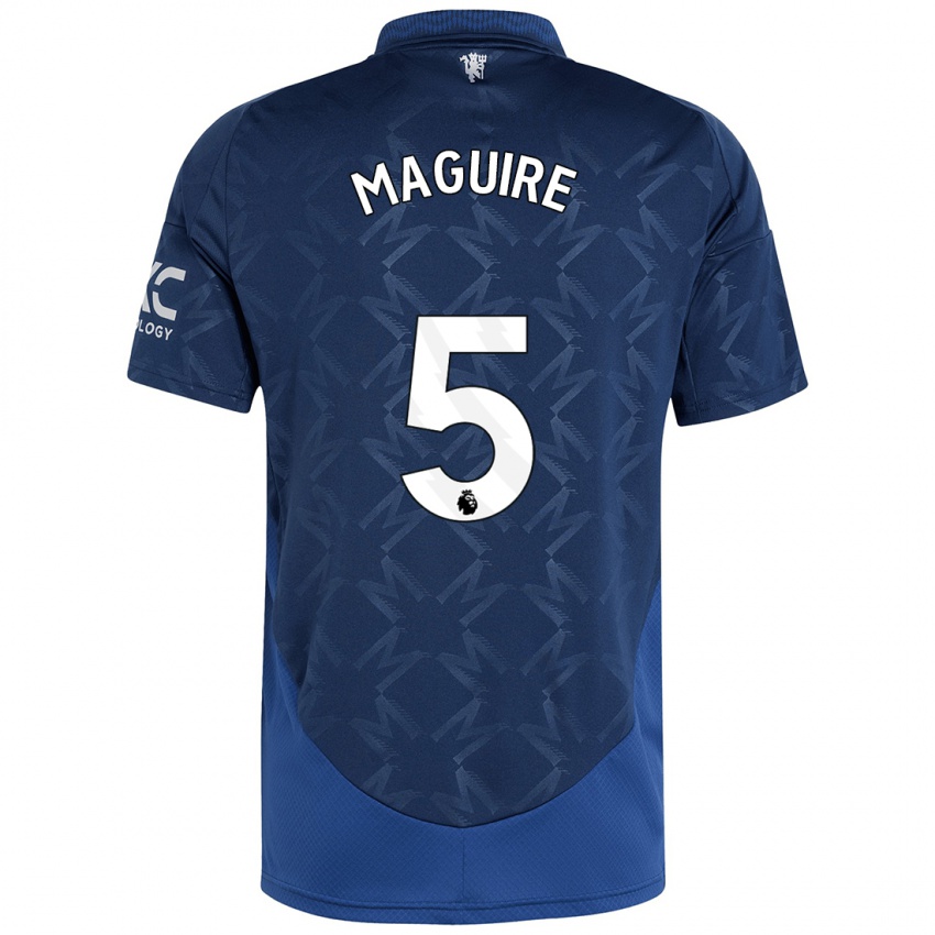 Kinderen Harry Maguire #5 Indigo Uitshirt Uittenue 2024/25 T-Shirt