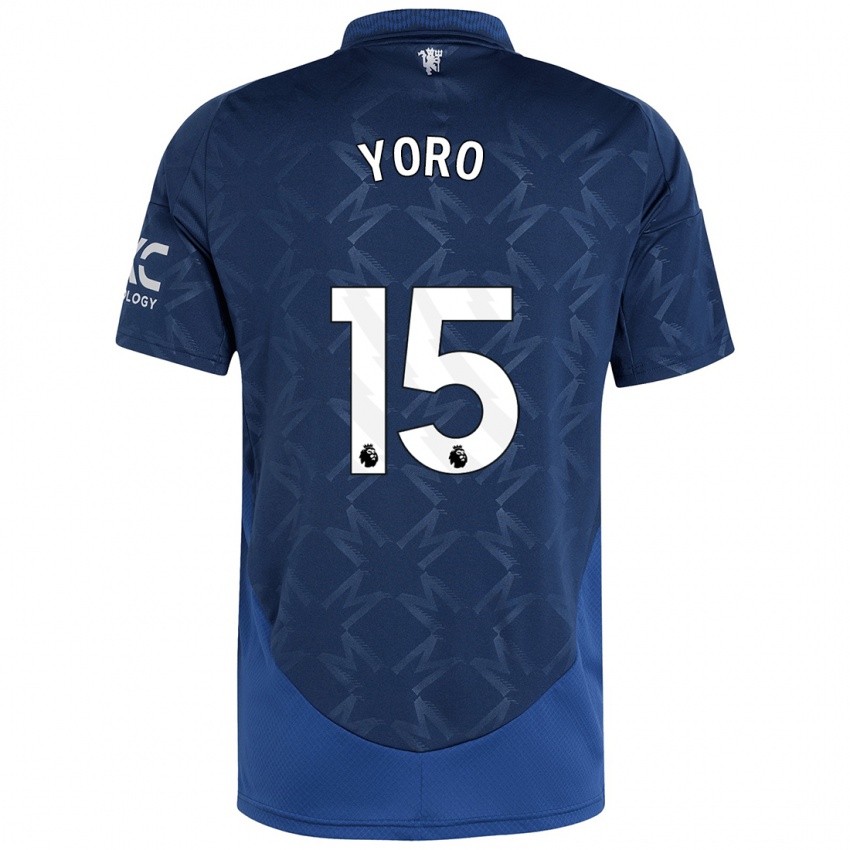 Kinderen Leny Yoro #15 Indigo Uitshirt Uittenue 2024/25 T-Shirt