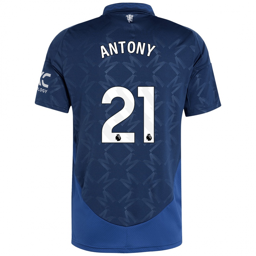 Kinderen Antony #21 Indigo Uitshirt Uittenue 2024/25 T-Shirt