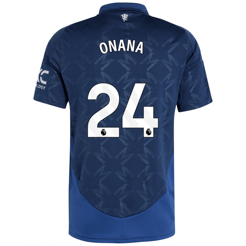 Kinderen Andre Onana #24 Indigo Uitshirt Uittenue 2024/25 T-Shirt