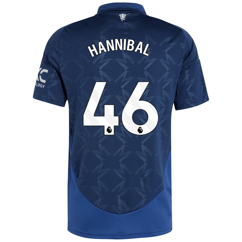 Kinderen Hannibal Mejbri #46 Indigo Uitshirt Uittenue 2024/25 T-Shirt