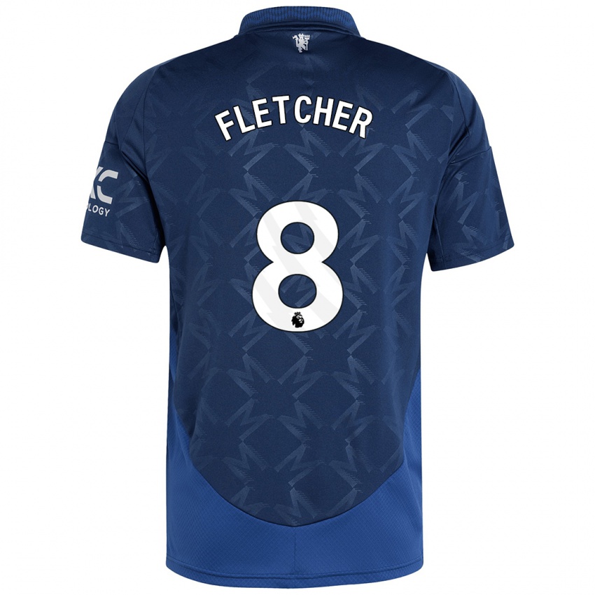 Kinderen Tyler Fletcher #8 Indigo Uitshirt Uittenue 2024/25 T-Shirt