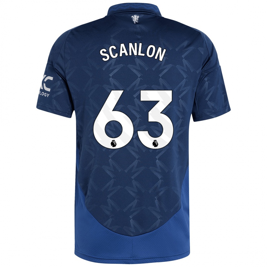 Kinderen James Scanlon #63 Indigo Uitshirt Uittenue 2024/25 T-Shirt