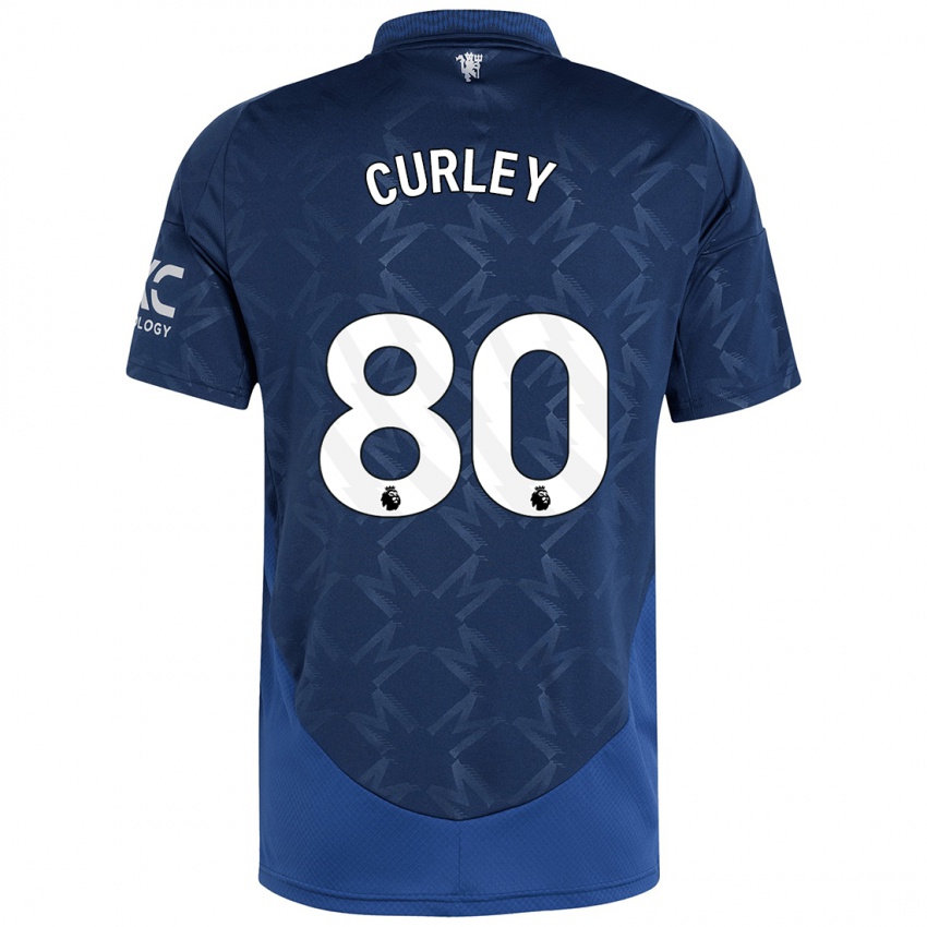 Kinderen Ruben Curley #80 Indigo Uitshirt Uittenue 2024/25 T-Shirt