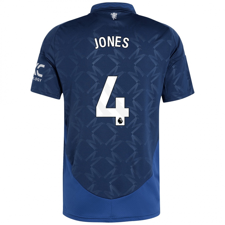 Kinderen Phil Jones #4 Indigo Uitshirt Uittenue 2024/25 T-Shirt