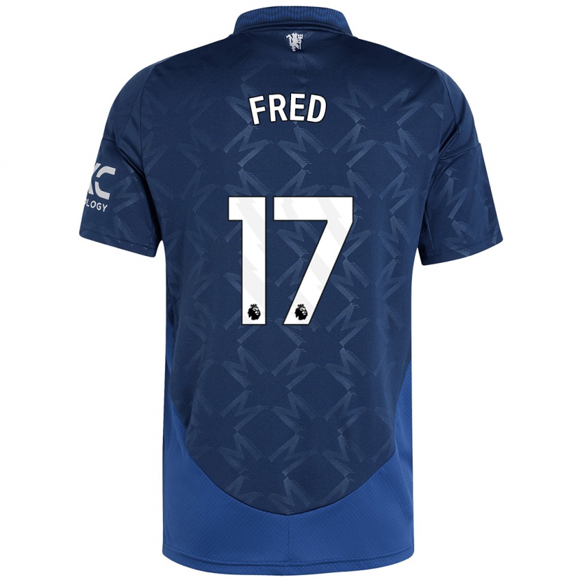 Kinderen Fred #17 Indigo Uitshirt Uittenue 2024/25 T-Shirt