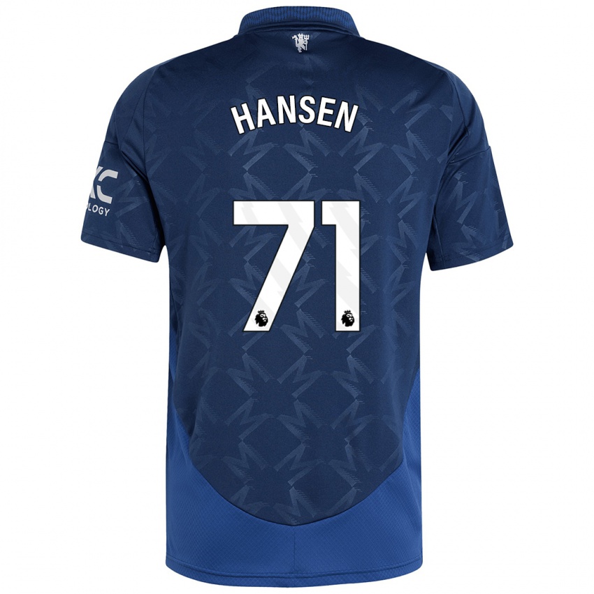 Kinderen Isak Hansen-Aaroen #71 Indigo Uitshirt Uittenue 2024/25 T-Shirt