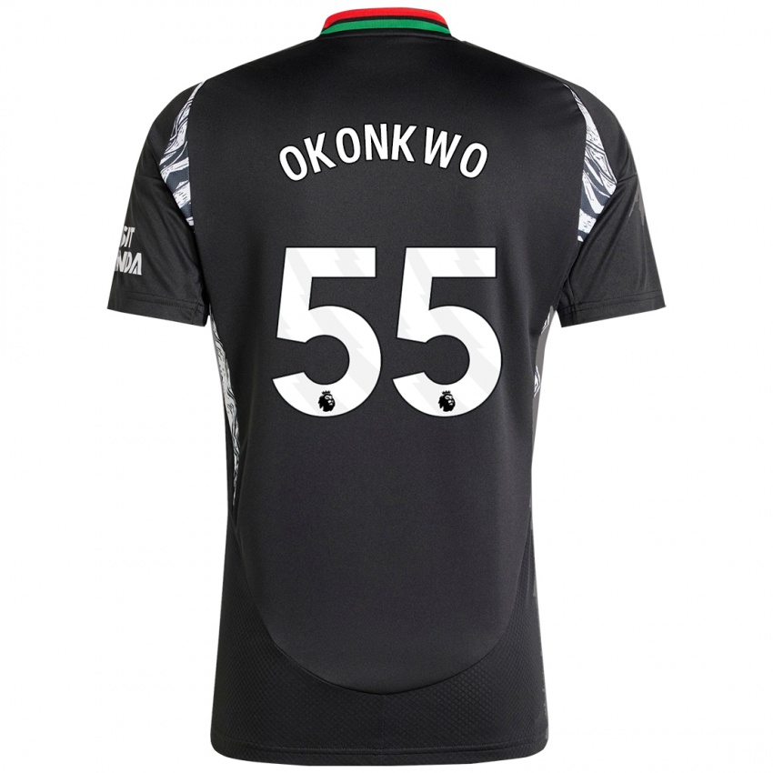 Kinderen Brian Okonkwo #55 Zwart Uitshirt Uittenue 2024/25 T-Shirt