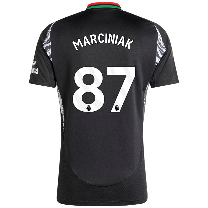 Kinderen Alex Marciniak #87 Zwart Uitshirt Uittenue 2024/25 T-Shirt