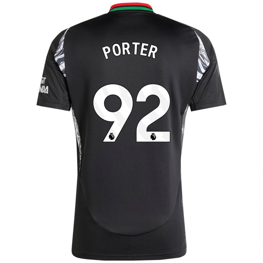 Kinderen Jack Porter #92 Zwart Uitshirt Uittenue 2024/25 T-Shirt