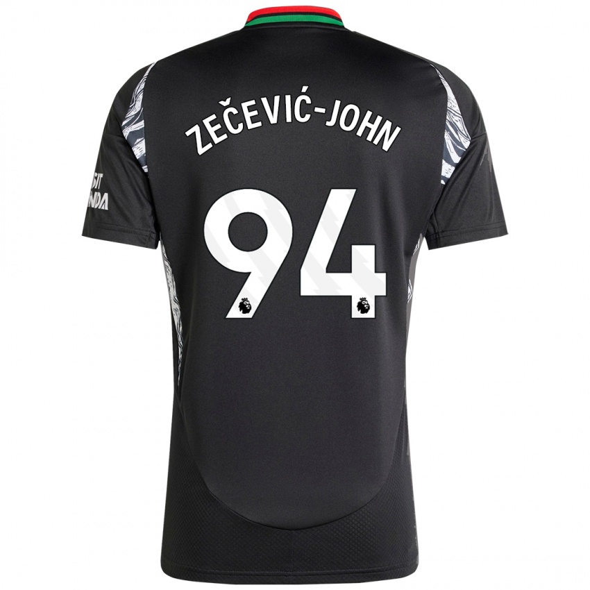 Kinderen Louis Zečević-John #94 Zwart Uitshirt Uittenue 2024/25 T-Shirt