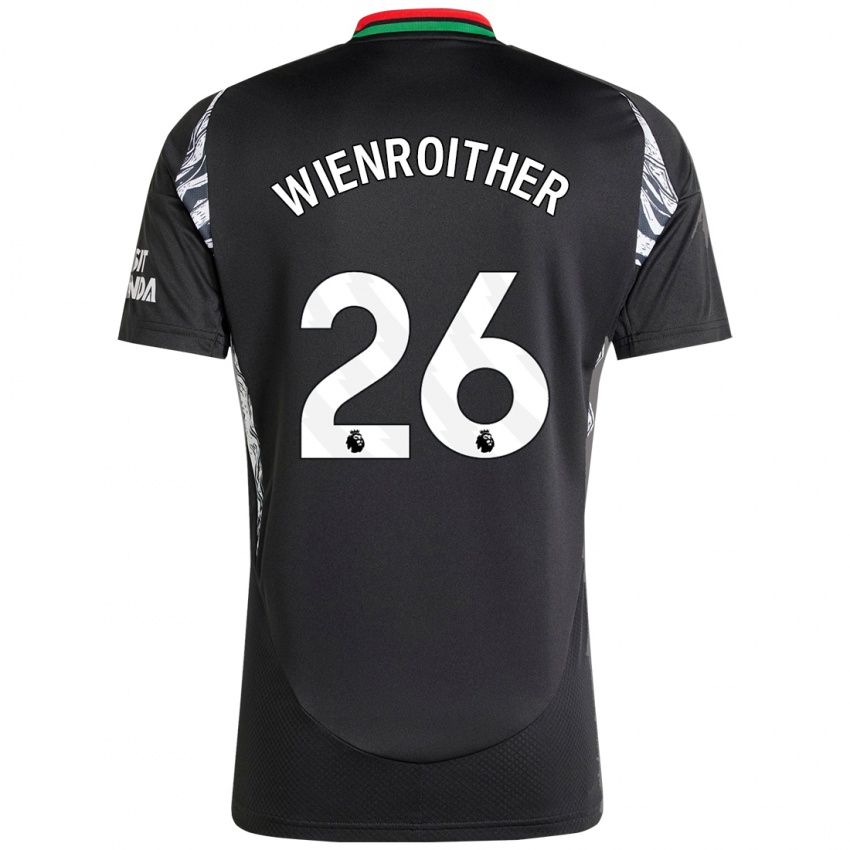 Kinderen Laura Wienroither #26 Zwart Uitshirt Uittenue 2024/25 T-Shirt