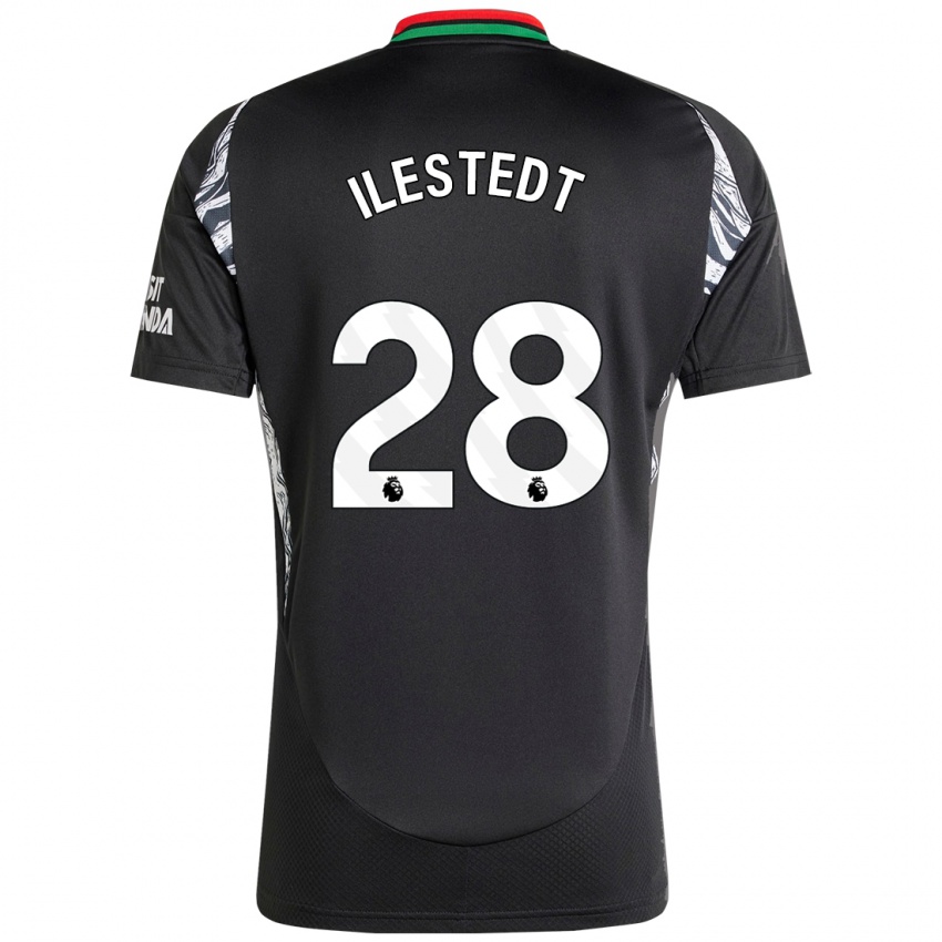 Kinderen Amanda Ilestedt #28 Zwart Uitshirt Uittenue 2024/25 T-Shirt