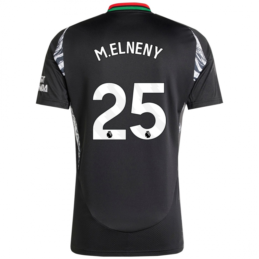 Kinderen Mohamed Elneny #25 Zwart Uitshirt Uittenue 2024/25 T-Shirt