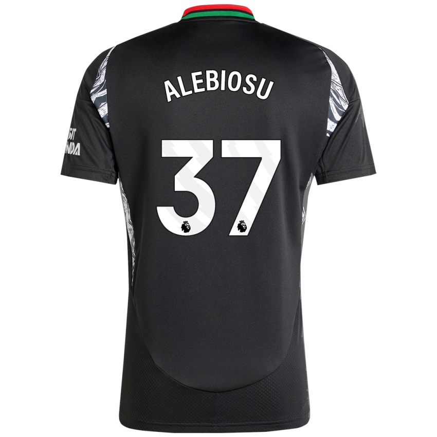 Kinderen Ryan Alebiosu #37 Zwart Uitshirt Uittenue 2024/25 T-Shirt