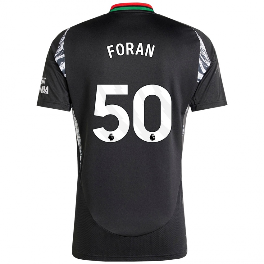 Kinderen Taylor Foran #50 Zwart Uitshirt Uittenue 2024/25 T-Shirt