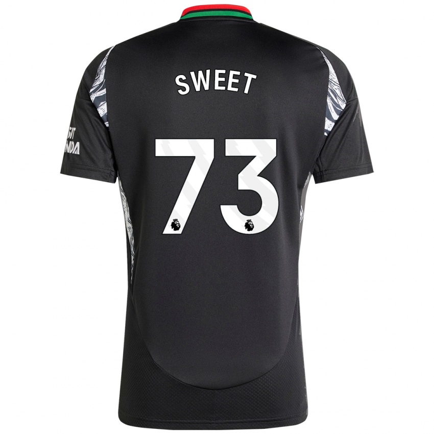 Kinderen James Sweet #73 Zwart Uitshirt Uittenue 2024/25 T-Shirt