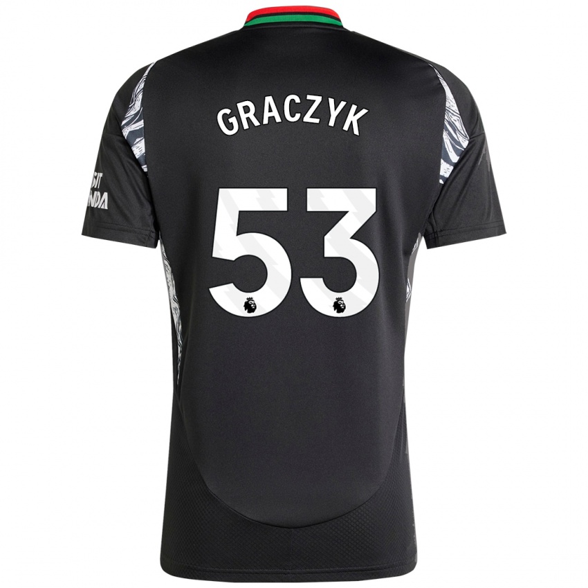 Kinderen Hubert Graczyk #53 Zwart Uitshirt Uittenue 2024/25 T-Shirt