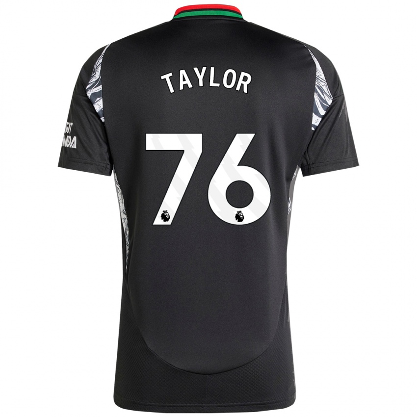 Kinderen Kido Taylor Hart #76 Zwart Uitshirt Uittenue 2024/25 T-Shirt