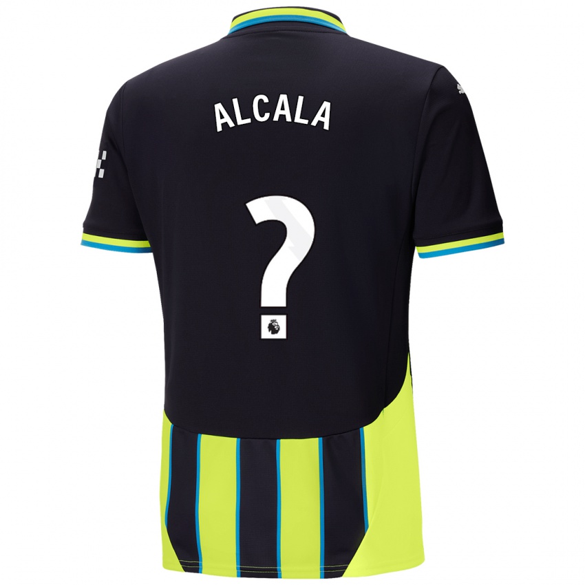 Kinderen Álex Alcalá #0 Blauw Geel Uitshirt Uittenue 2024/25 T-Shirt