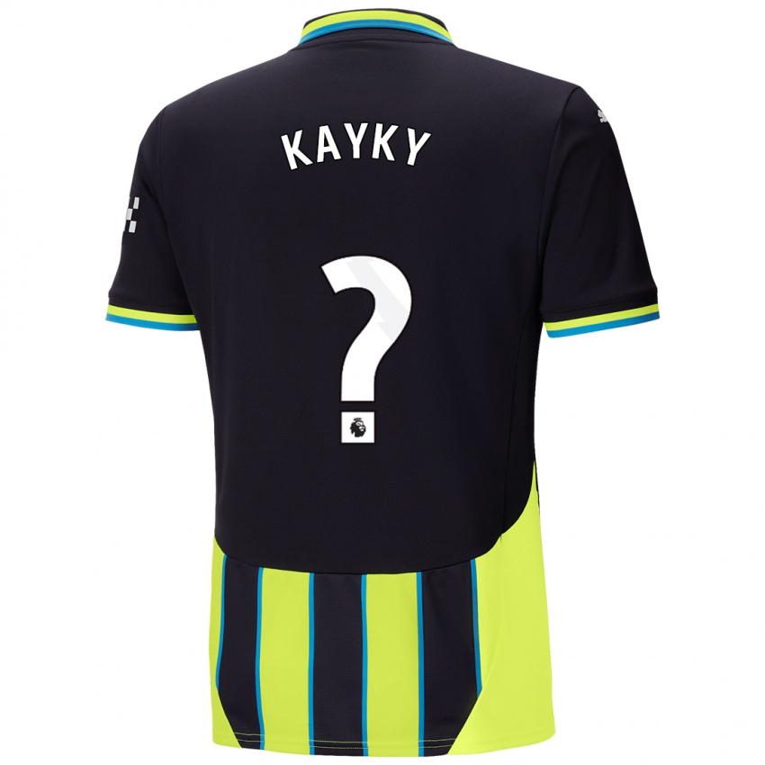 Kinderen Kayky #0 Blauw Geel Uitshirt Uittenue 2024/25 T-Shirt