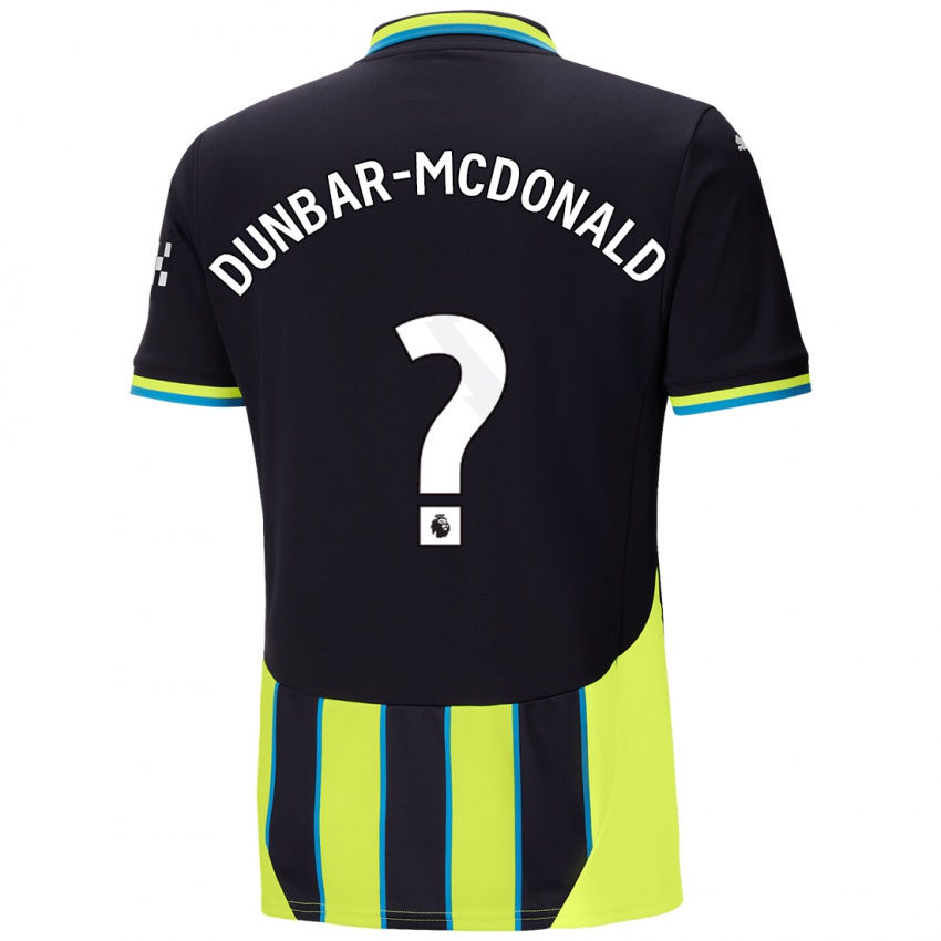 Kinderen Christian Dunbar-Mcdonald #0 Blauw Geel Uitshirt Uittenue 2024/25 T-Shirt