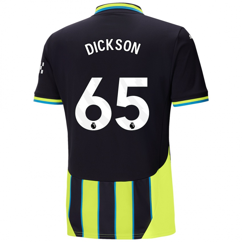 Kinderen Will Dickson #65 Blauw Geel Uitshirt Uittenue 2024/25 T-Shirt