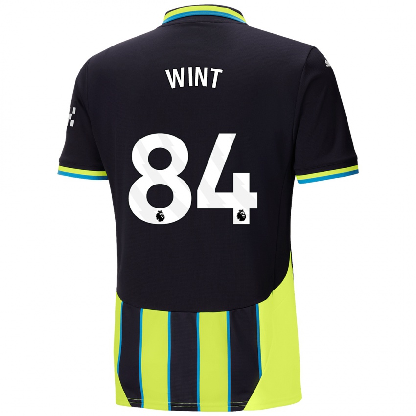 Kinderen Jack Wint #84 Blauw Geel Uitshirt Uittenue 2024/25 T-Shirt