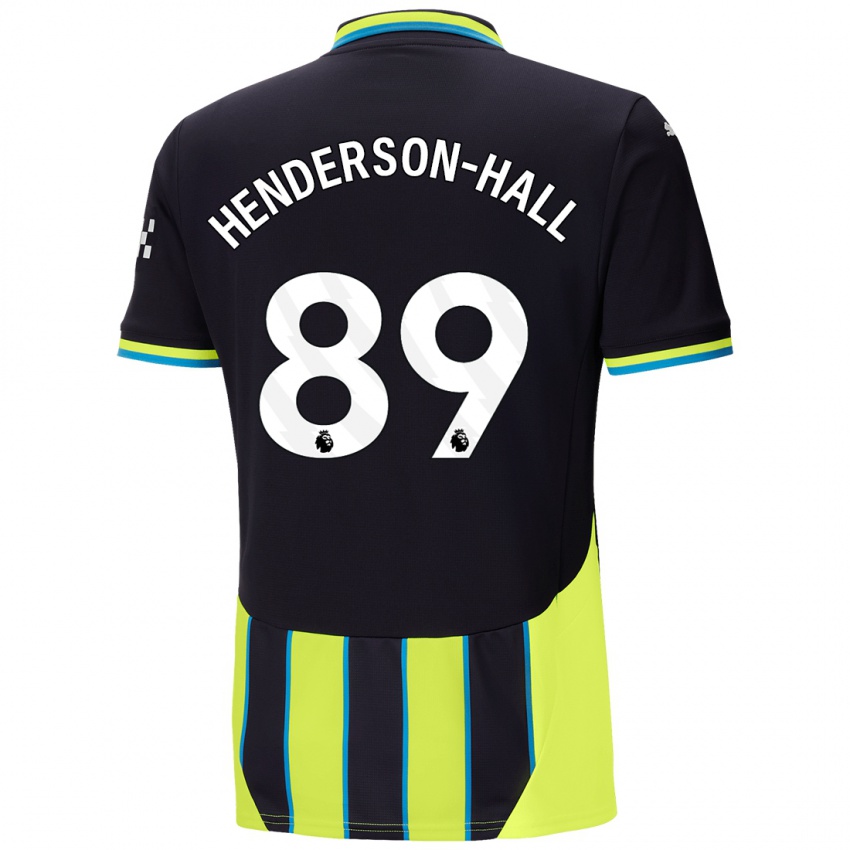 Kinderen Matty Henderson-Hall #89 Blauw Geel Uitshirt Uittenue 2024/25 T-Shirt