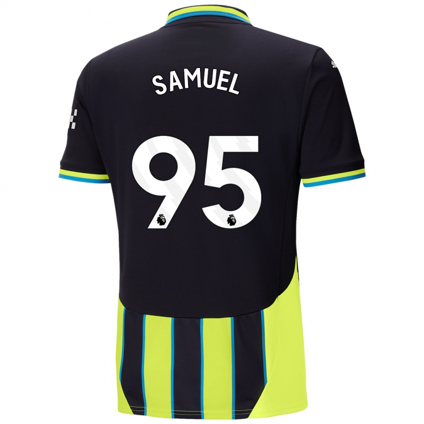 Kinderen Lakyle Samuel #95 Blauw Geel Uitshirt Uittenue 2024/25 T-Shirt