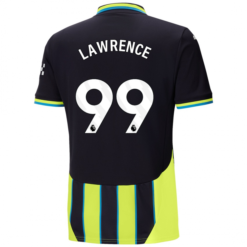 Kinderen Emilio Lawrence #99 Blauw Geel Uitshirt Uittenue 2024/25 T-Shirt