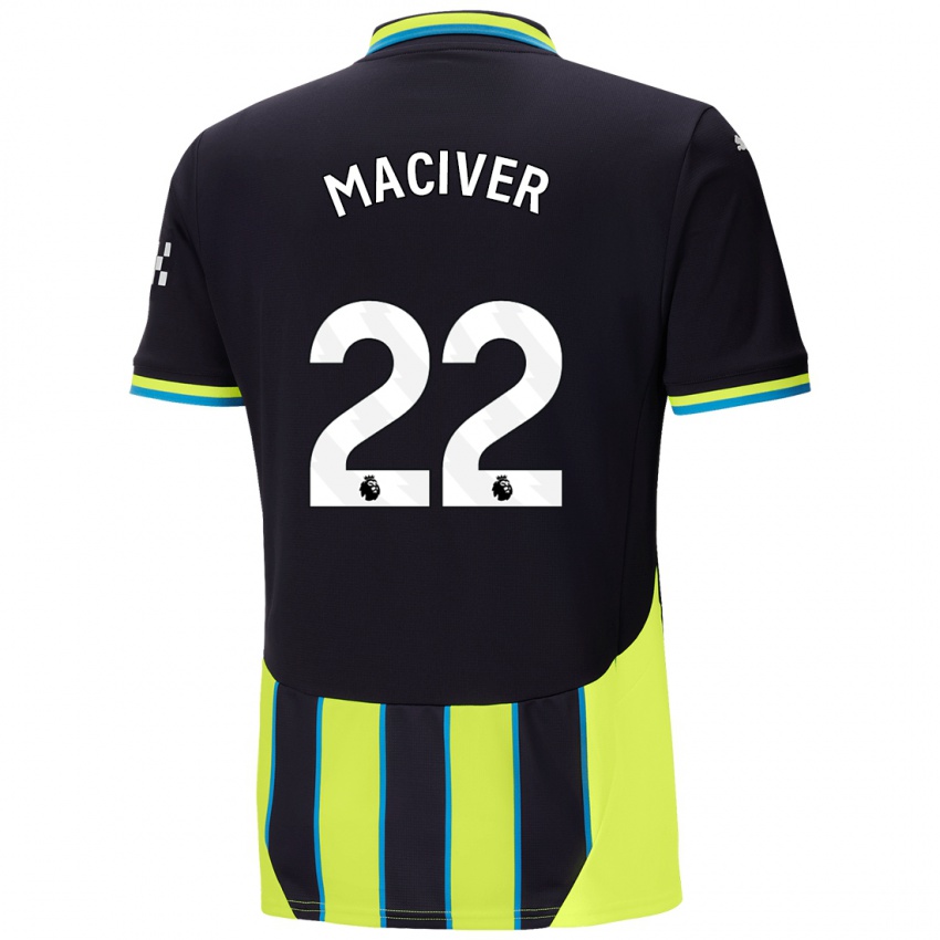 Kinderen Sandy Maciver #22 Blauw Geel Uitshirt Uittenue 2024/25 T-Shirt