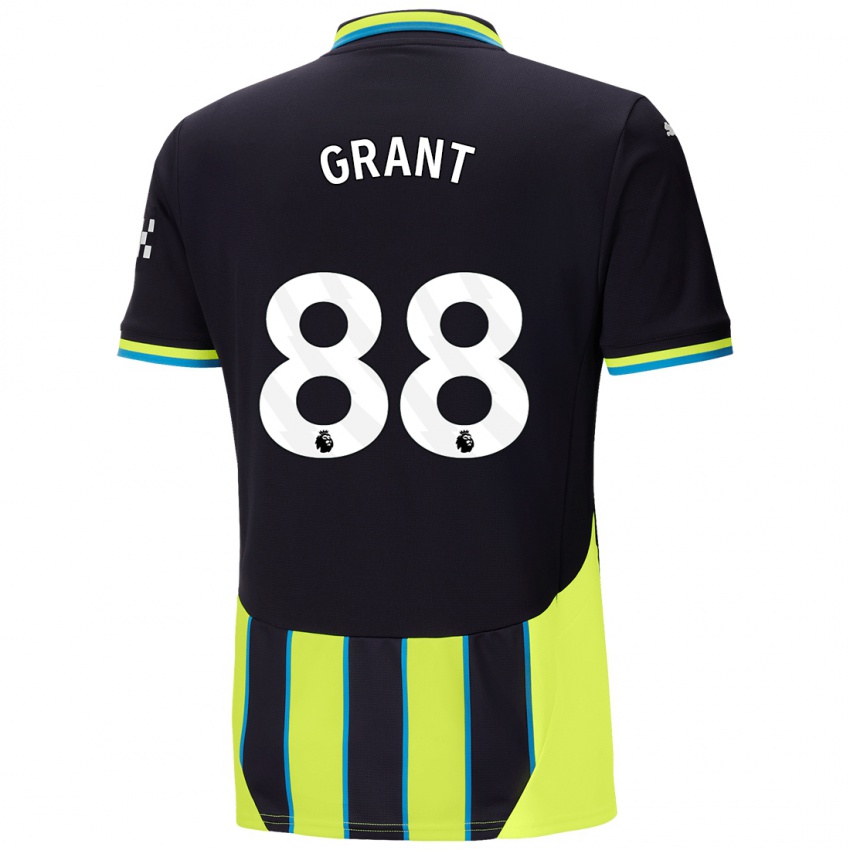 Kinderen True Grant #88 Blauw Geel Uitshirt Uittenue 2024/25 T-Shirt