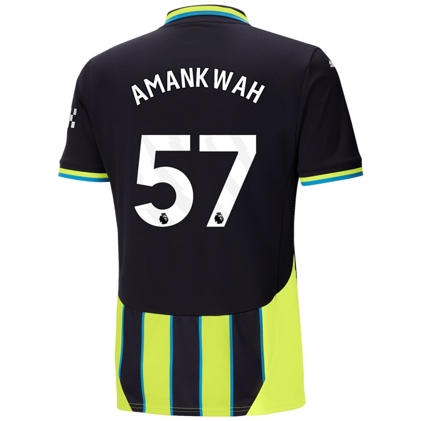 Kinderen Yeboah Amankwah #57 Blauw Geel Uitshirt Uittenue 2024/25 T-Shirt