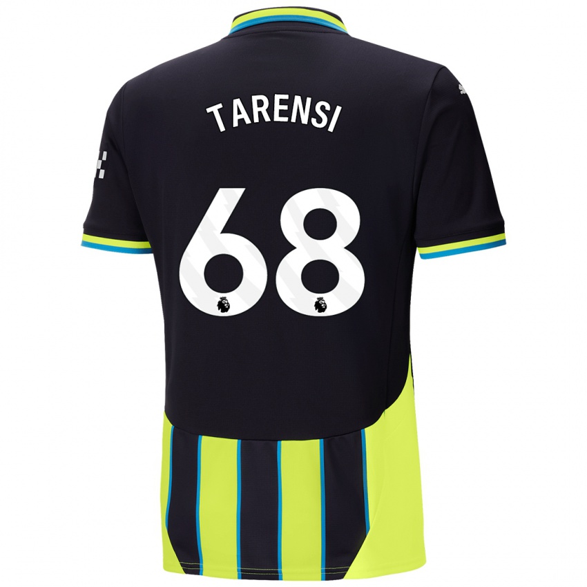 Kinderen Oscar Tarensi #68 Blauw Geel Uitshirt Uittenue 2024/25 T-Shirt