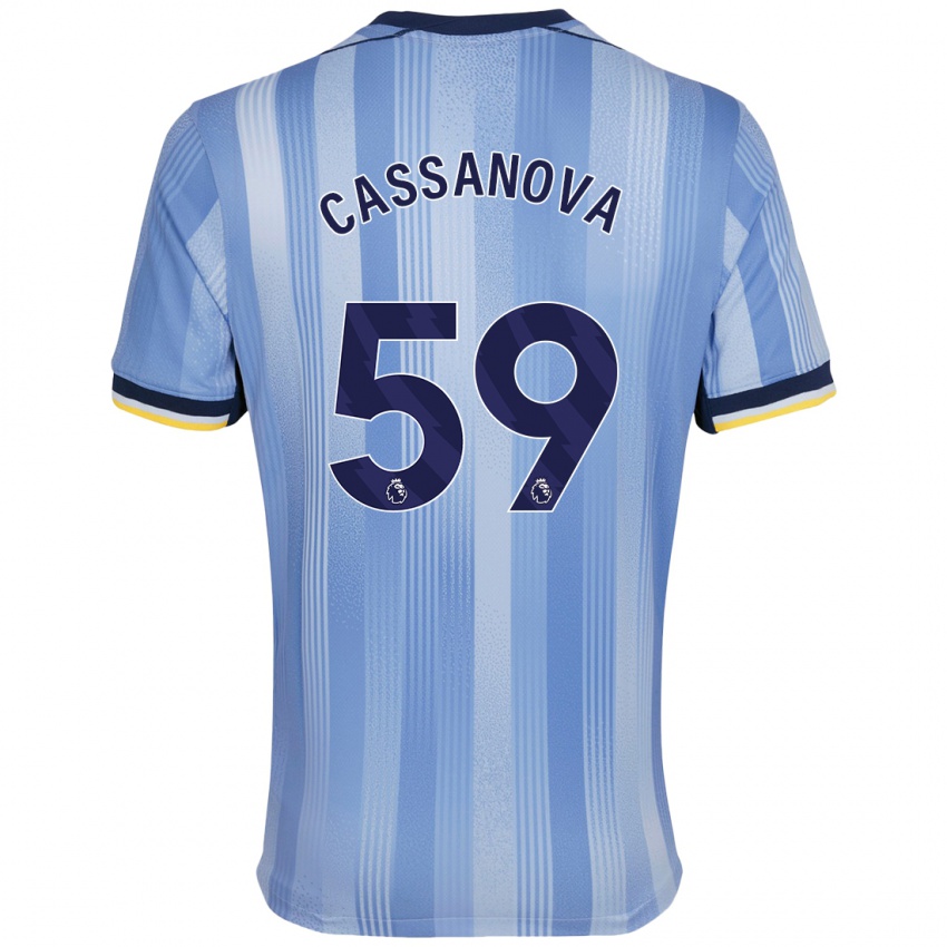 Kinderen Dante Cassanova #59 Lichtblauw Uitshirt Uittenue 2024/25 T-Shirt