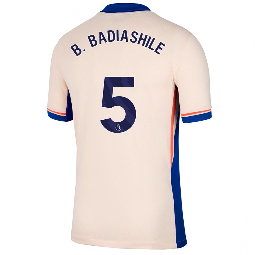 Kinderen Benoît Badiashile #5 Lichtbeige Uitshirt Uittenue 2024/25 T-Shirt