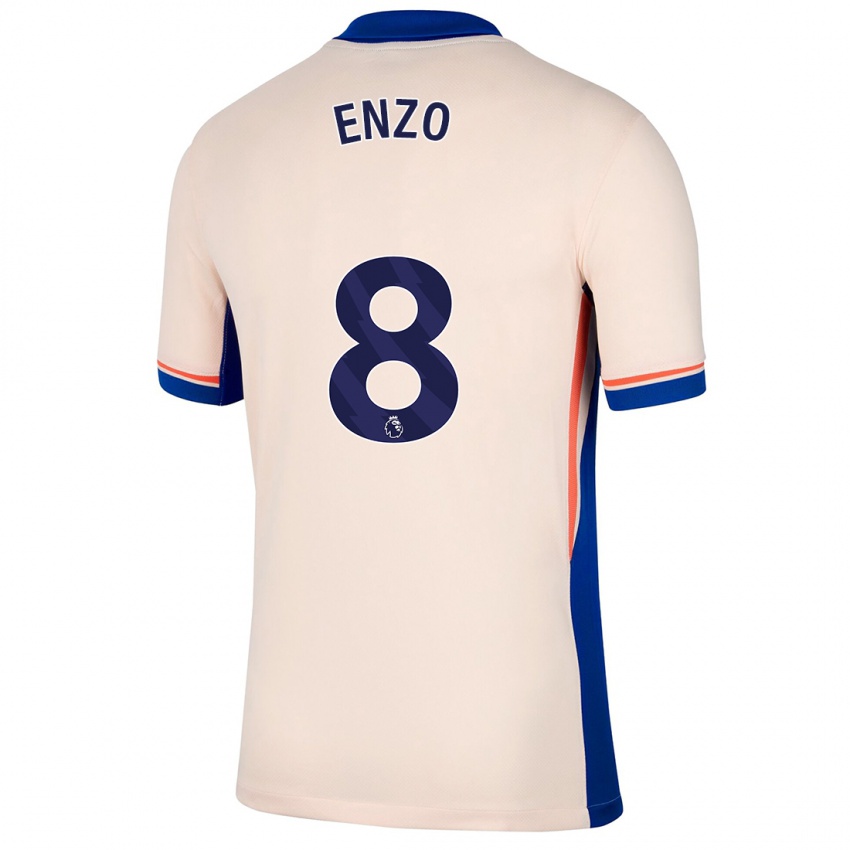 Kinderen Enzo Fernández #8 Lichtbeige Uitshirt Uittenue 2024/25 T-Shirt