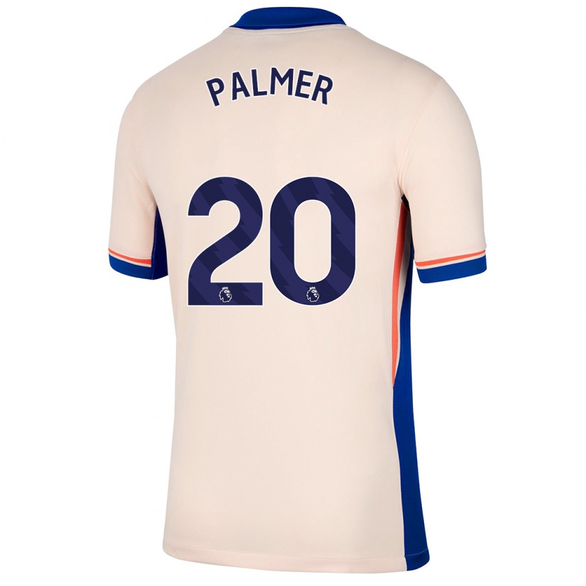 Kinderen Cole Palmer #20 Lichtbeige Uitshirt Uittenue 2024/25 T-Shirt