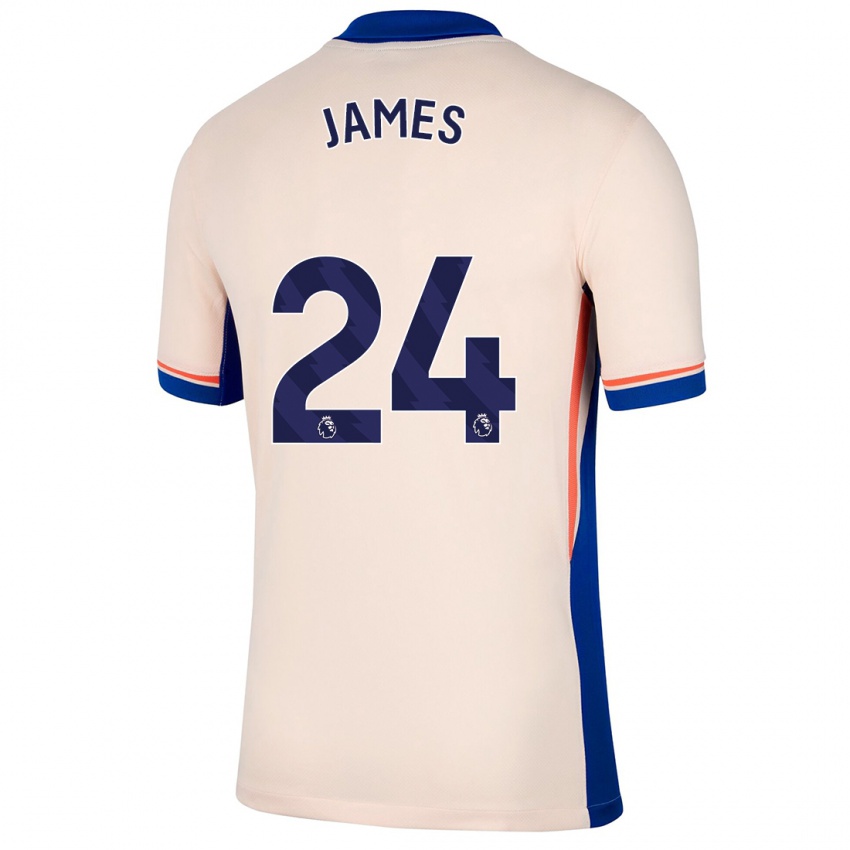 Kinderen Reece James #24 Lichtbeige Uitshirt Uittenue 2024/25 T-Shirt