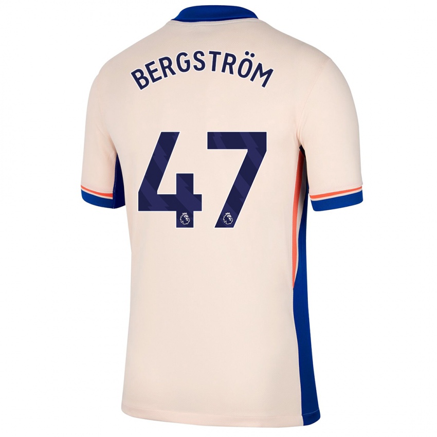 Kinderen Lucas Bergström #47 Lichtbeige Uitshirt Uittenue 2024/25 T-Shirt