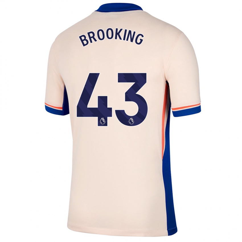 Kinderen Josh Brooking #43 Lichtbeige Uitshirt Uittenue 2024/25 T-Shirt