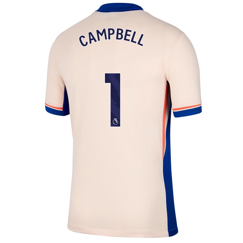 Kinderen Luke Campbell #1 Lichtbeige Uitshirt Uittenue 2024/25 T-Shirt