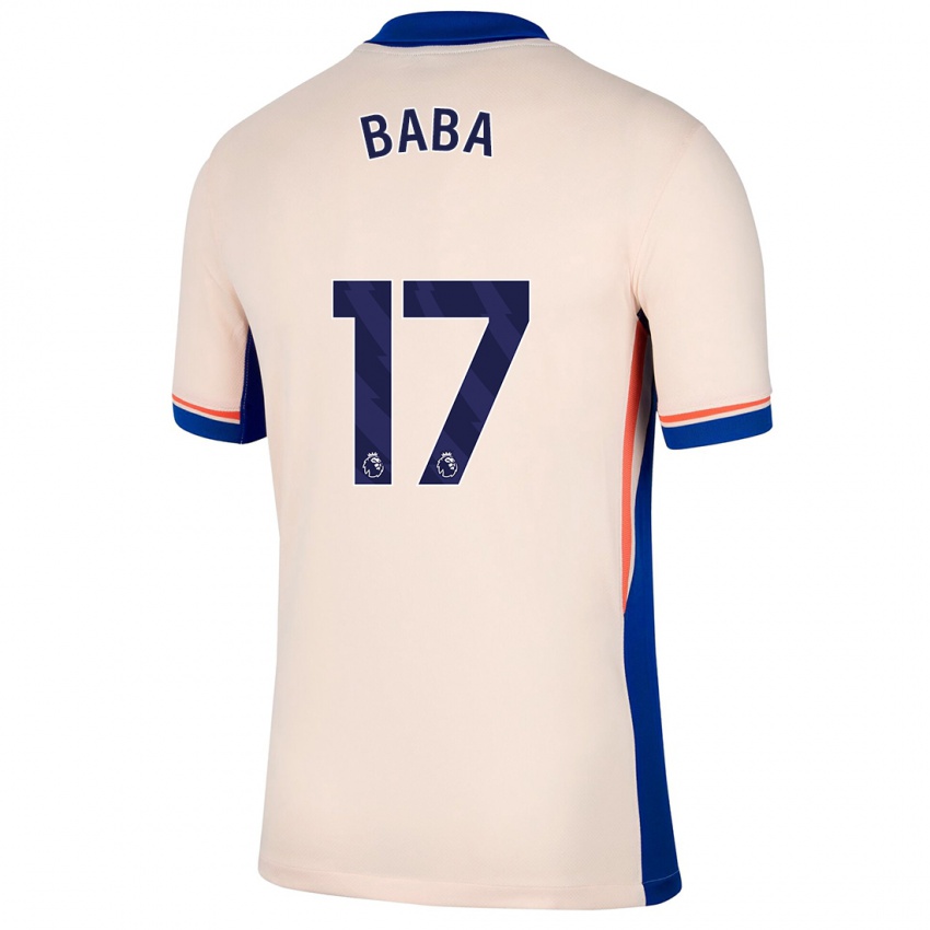 Kinderen Abdul-Rahman Baba #17 Lichtbeige Uitshirt Uittenue 2024/25 T-Shirt