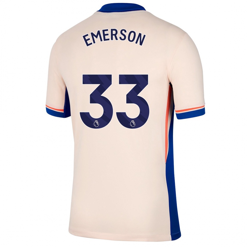 Kinderen Emerson #33 Lichtbeige Uitshirt Uittenue 2024/25 T-Shirt